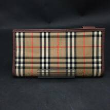 FG0718-35-3 バーバリー BURBERRY LONDON ブックカバー 手帳カバー ノバチェック ペンホルダー付 60サイズ_画像3