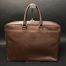 FG0721-13-3 BURBERRY バーバリー ビジネスバッグ ブラウン 本革 裏地 総柄 メンズ 30cm×41cm×8cm 100サイズ_画像4