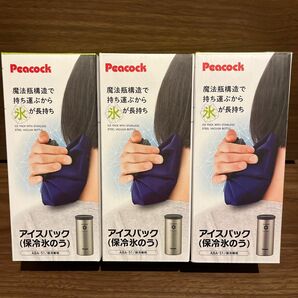 [ピーコック] 涼感アイテム メンズ アイスパック 保冷氷のう ABA-51 マットクリア　3個セット