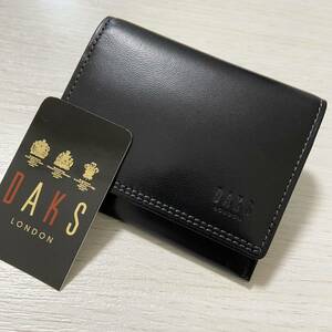 新品 DAKS LONDON エントレフィーノ スペインラムレザーコインケース