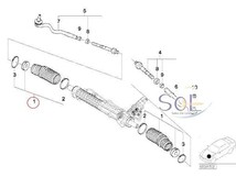 BMW E85 E86 Z4 ステアリングタイロッドダストカバー ステアリングラックブーツ リペアキット 左右セット 2.2i 2.5i 3.0i 3.0si M_画像2