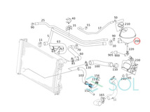 ベンツ W639 ラジエーター エクスパンションタンク サブタンク リザーバータンク クーラントレベルセンサー付 V350 6395010503 6395010203_画像4