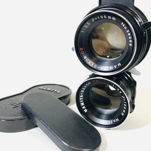 【美品・シャッターOK】Blue Dot Mamiya Sekor DS 105mm F/3.5 Lens for C330 C220 マミヤ 二眼カメラ レンズ