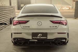 補修パーツ用【FUTURE DESIGN】BENZ メルセデス・ベンツ CLA-Class W118 C118 X118 専用 CLA45sルック ディフューザー カスタム 