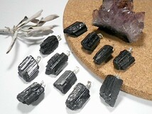 ブラックトルマリン　ペンダント Tourmaline 電気石 トルマリン 原石ペンダント 送料無料_画像3