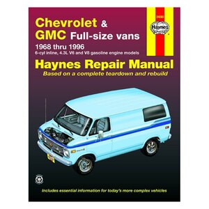 1968 1996 フルサイズ バン シェビーバン シボレー バン GMC FULL SIZE VAN V6 V8 整備 修理 整備書 サービス マニュアル リペア リペアー