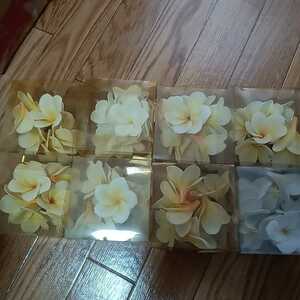 * new goods * plumeria head [ summer. artificial flower ] Aska plumeria (1 box 8 wheel go in )8 set 1006B1Y-Ya15