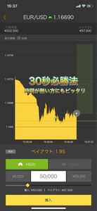 【限定モニター価格・残り2枠】バイナリー30秒Turbo手法　勝率80%以上