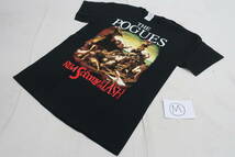 ★同梱不可 ★値下不可　【送250円】　6537　POGUES　ポーグス　メンズ　バンドTシャツ　カットソー　半袖　ロック　綿100％　M　黒_画像1