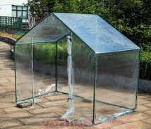 組み立て簡単 PVC素材 ビニールハウス 温室 簡易温室 ビニール温室 菜園ハウス グリーンハウス ファ_画像1