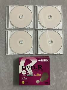 送料無料 新品 未使用 DVD-R ディスク 4枚 1枚毎 ケース入 ライテック 4.7GB 盤面印刷可 D-R8X5PWIN から RiTEK プラケース NC NR 画像参照