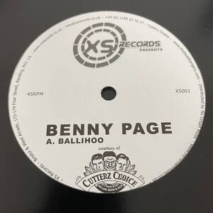 Benny Page - Balihoo, Rocker Switch / XS Records XS 001 ドラムンベース,ドラムン,Drum&Bass,Drum'n'Bass,Jungle,Jump Up,レコード