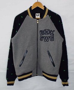 R196〇SWAGGER×ROCK SMITH/スワッガー×ロックスミス スタジャン スタジアムジャンパー ブルゾン ストリート Lサイズ