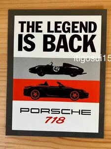 ★【未使用】ポルシェ PORSCHE 718★ステッカー ボクスター Boxster シール★ノベルティ B