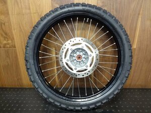 カワサキ　スーパーシェルパ　TAKASAGO　21インチフロントホイール（動画あり　廃番　生産終了　BA-KL250G　2004年　エボニー　実動走行車