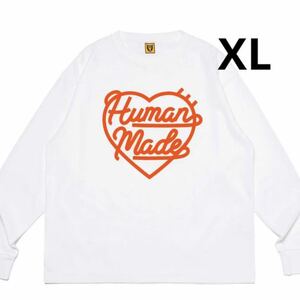 HUMAN MADE Heart L/S T-Shirt White ヒューマンメイド ハート L/S Tシャツ ホワイト 長袖　長袖Tシャツ