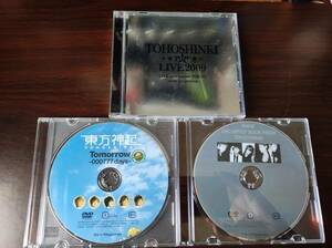 【即決】 中古DVD ３枚セット 東方神起　「Tomorrow-000777days-」「SHINE 2ND ARTIST BOOK」「THE LIVE 2009 LIVE at a-nation」