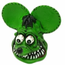 ラットフィンク Rat Fink ヘッド ライセンス ボルト　車　バイク　アメリカ雑貨　アメ雑アメリカン雑貨 ガレージ_画像3