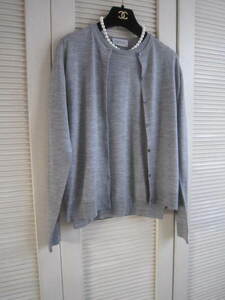 クローゼット整理！JOHN SMEDLEY 100%merino wool extrafine TWIN-KNIT 半袖インナー＆長袖カーディガン M/M 試着のみ未使用