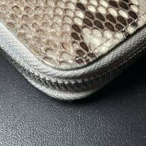 Hender Scheme エンダースキーマ python square zip purse パイソン スクエアジップ パース 2つ折り 財布 ウォレット ヘビ革 牛革_画像8