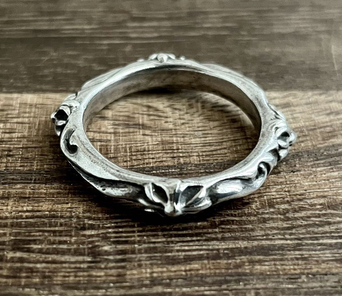 新品仕上げ CHROME HEARTS クロムハーツ SBT BAND RING SBTバンド