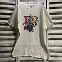 1スタ 白 アーティスト Tシャツ TLC ラッパー R&B 半袖 90s 00s YiE ビンテージ アメリカ 古着 ベール 卸 仕入れ_画像2