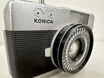 一円スタート!コニカKONICA HEXANON 1:1.9 f=30mmコンパクトフィルムカメラ　シルバー×ブラック　シャッター×動作未確認ジャンク◆10-13_画像8