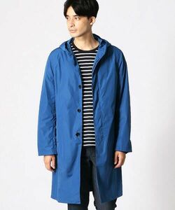 美品★コムサイズム　フーデッドステンカラーS★ナイロンレインコート　ステュディオス Traditional Weatherwear