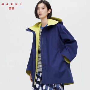 UNIQLO マルニコラボ　ブロテックハーフコートブルー