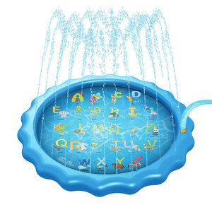  fountain mat diameter 170CM blue × animal pool mat ... for fountain toy fountain pool playing in water Kids garden outdoor 