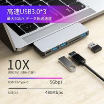USB TypeCハブMacBookPro/Air 6-IN-1USB-Cハブ_画像3
