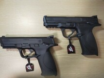 【本体2つセット＋予備マガジン2本付属】東京マルイS&W M&P9 ブラックモデル ガスガン(中古:ほぼ未使用)_画像2