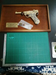 P32　モデルガン フランクリンミント　ヘルマンゲーリング　ルガー　カートリッジ付き 　インサート 銃口封鎖型　動作確認 OK　重さ　860g