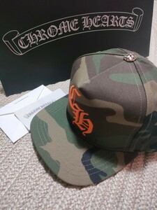 新品 未使用 最新モデル CHROME HEARTS クロムハーツ BBキャップ 迷彩 カモフラージュ 国内正規品 レシート原本 付属 オレンジ 帽子 クロス