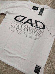 新品 D.A.D 半袖 Tシャツ 3L ホワイト ブラック 白×黒 DAD GARSON ギャルソン ロゴ メンズ Tシャツ 売切出品