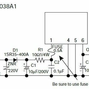 【C71】非絶縁型AC/DCコンバータ RHOM BP5038A1 入力100v 出力5v 部品セット ロームの画像2