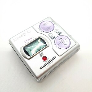 YA-020-16【外観概ね◯ 動作◯】 KENWOOD DMC-K7R Portable MD Player WALKMAN / ケンウッド ポータブルMDプレーヤー ウォークマン