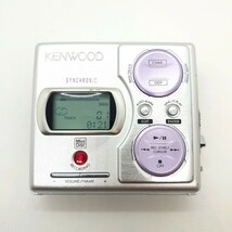 YA-020-16【外観概ね◯ 動作◯】 KENWOOD DMC-K7R Portable MD Player WALKMAN / ケンウッド ポータブルMDプレーヤー ウォークマン_画像2