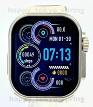 新品 Apple Watch 代替品 2.19インチ 大画面 S9 Ultra 9 スマートウォッチ 通話 音楽 多機能 健康 スポーツ 防水 血中酸素 android 血圧_画像1