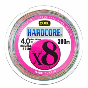 【新品 4号 1つ】デュエル PEライン ハードコア X8 4.0号 300m 日本製 | DUEL X8 Fishing PE Line Made in JAPAN 釣り糸 PEライン