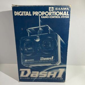  operation not yet verification junk Sanwa dash 1 SANWA DASH1 2 channel 2 servo digital proportion radio control equipment present condition goods 