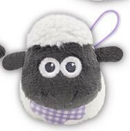◆送料無料◆ Shaun the Sheep soft toy ひつじのショーン ぬいぐるみ ベビーショーン まんまるプチマスコット My first パープル_画像1