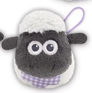 ◆送料無料◆ Shaun the Sheep soft toy ひつじのショーン ぬいぐるみ ベビーショーン まんまるプチマスコット My first パープル