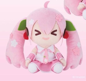 ◆新品◆ HATSUNE MIKU Sakura Miku soft toy figure 初音ミク 桜ミク BIGぬいぐるみ デフォルメver スマイル ぬいぐるみ 桜 初音 ミク