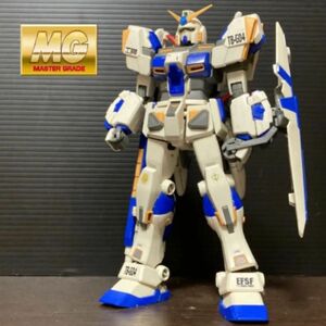 duガンプラ完成品ジャンク 機動戦士ガンダム外伝 宇宙、閃光の果てに… MG 1/100 ガンダム4号機 バンダイ