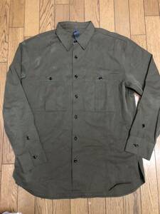 [STRUM]SUPIMA TENCEL GABA MILITARY SHIRT -тактный Ram 