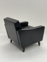 ■★ケンエレファント　カリモク60　MINIATURE FURNITURE　ロビーチェア1シーター（スタンダードブラック）_画像3