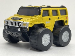 ■★サントリーコーヒーボス HUMMER（ハマー）　モンスタープルバックカー Ｈ２（イエロー／ダイキャスト製）