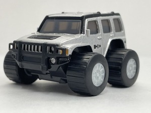 ■★サントリーコーヒーボス HUMMER（ハマー）　モンスタープルバックカー Ｈ３（シルバー／ダイキャスト製）