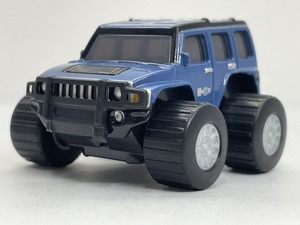 ■★サントリーコーヒーボス HUMMER（ハマー）　モンスタープルバックカー Ｈ３（ブルー／ダイキャスト製）